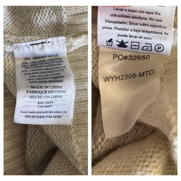 Faherty Mountain Coaster Crewneck Merino Wool Blend Sweater Size XXS - Picture 11 of 12